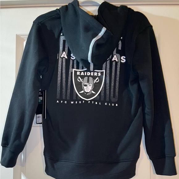 NFL Raiders Boys Full Zip Hoodie - Picture 3 of 4